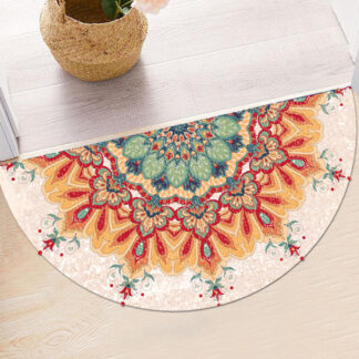 Semicircle Bohemian Style Absorbent Doormat