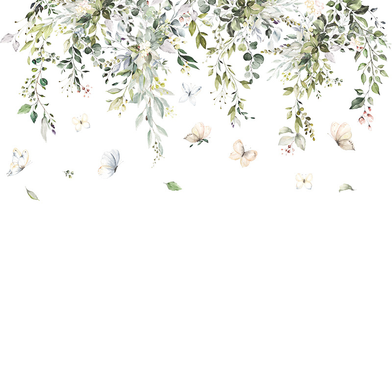 Branch Butterflies Removable Wall Stickers For Home Decor - Image 5