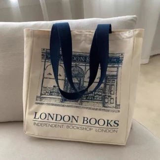 London Books Print Tote Bag