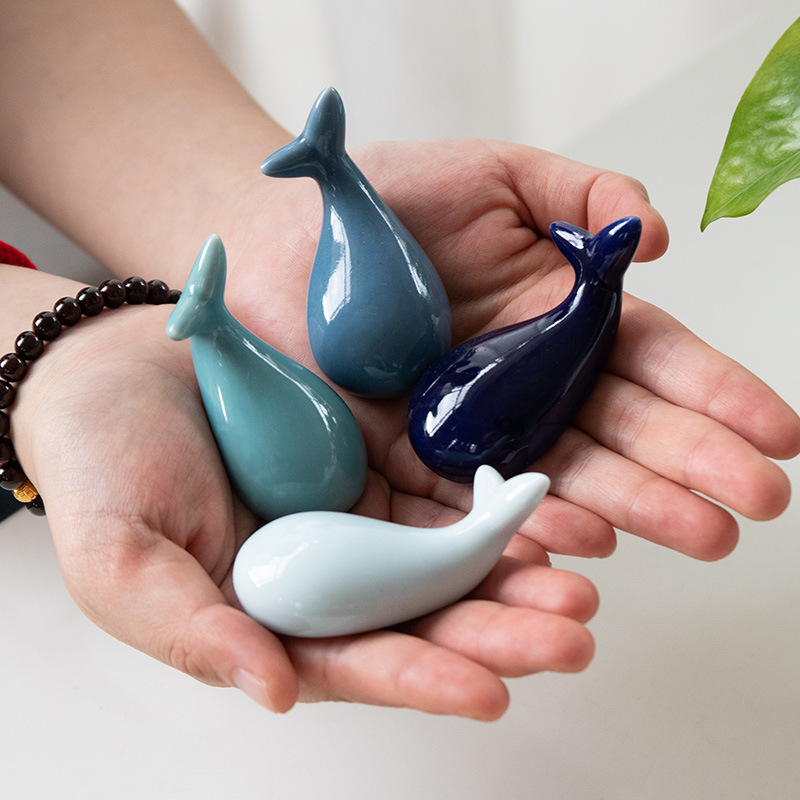 Cartoon Ceramic Chopsticks Holders Fish Whale Shape - Image 2