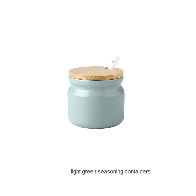 Ceramic Spices Storage Jar With Cover - Image 2