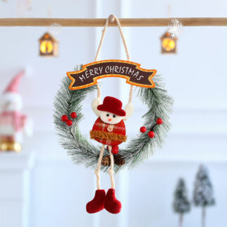 Christmas Door Wreath Hanging Decoration