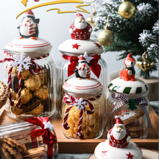 Christmas New Year Gift Storage Jar