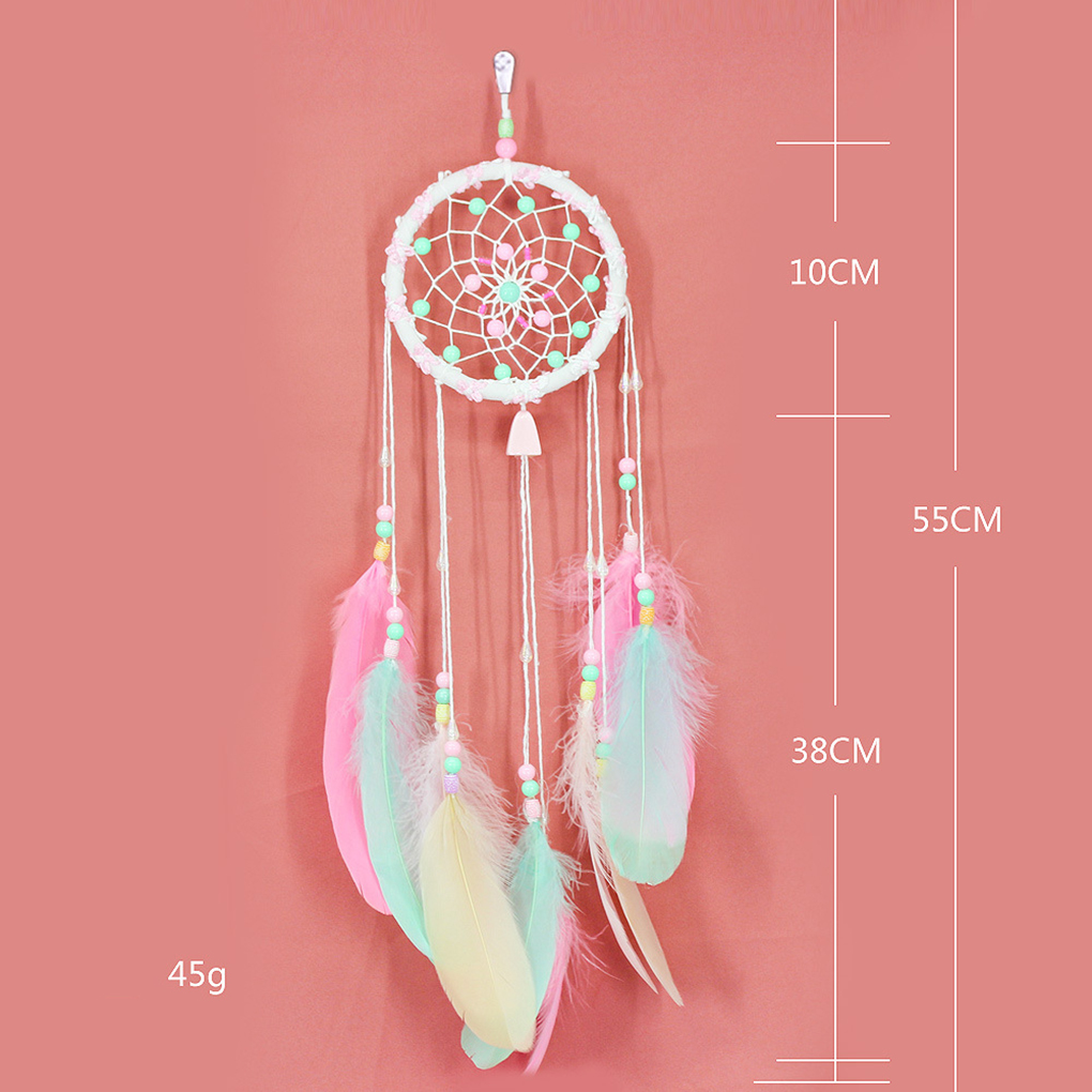 Colorful Bead Feather Dream Catcher - Image 5