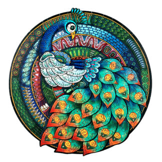 294PCS Colorful Peacock Wooden Jigsaw Puzzle DIY Educational Toys