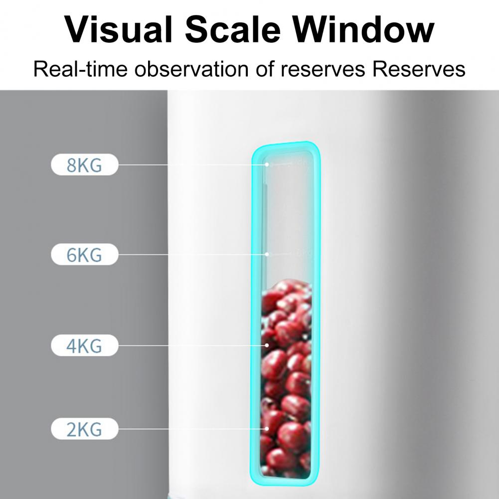 Convenient Grain Rice Storage Box One Key Press Rice Storage Bucket - Image 3