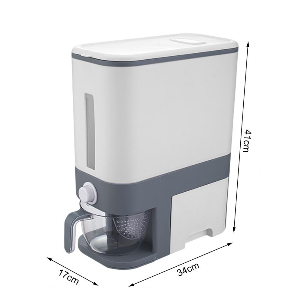 Convenient Grain Rice Storage Box One Key Press Rice Storage Bucket - Image 5