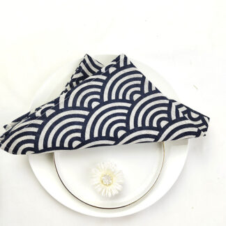 Set of 4 Japanese style scallop Pattern 30x45CM Cloth Napkins