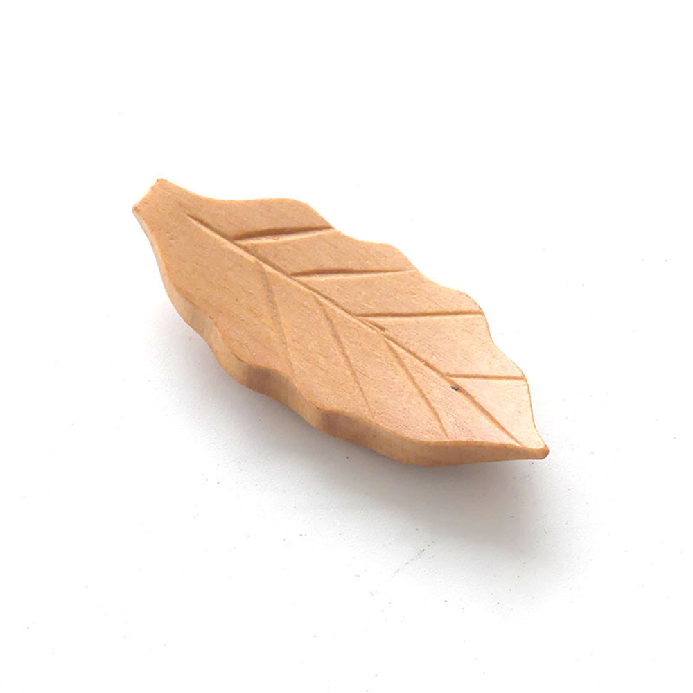 Creative Leaf Shape Wooden Chopsticks Holder - Image 3