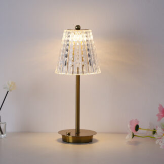 Crystal Desk Lamp Modern and Minimalist Metal