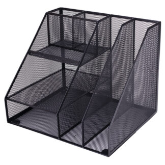Deli Metal File Tray Desktop Data Storage Frame Organizer Grid