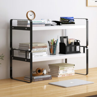 Desktop Bookshelf Small Simple Iron Shelf