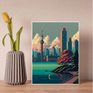 Diamond Painting City Pixel Art