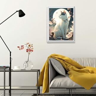 DIY Cat With Moon Diamond Art Painting Kits