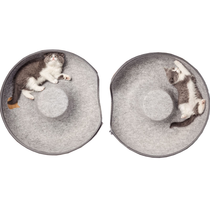Donut Pet Cat House Interactive Play Toy Cat Bed - Image 5