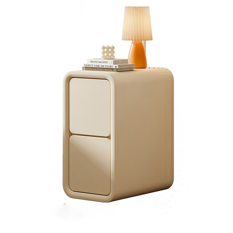 Drawer Nordic Nightstand Modern Minimalist White - Image 4