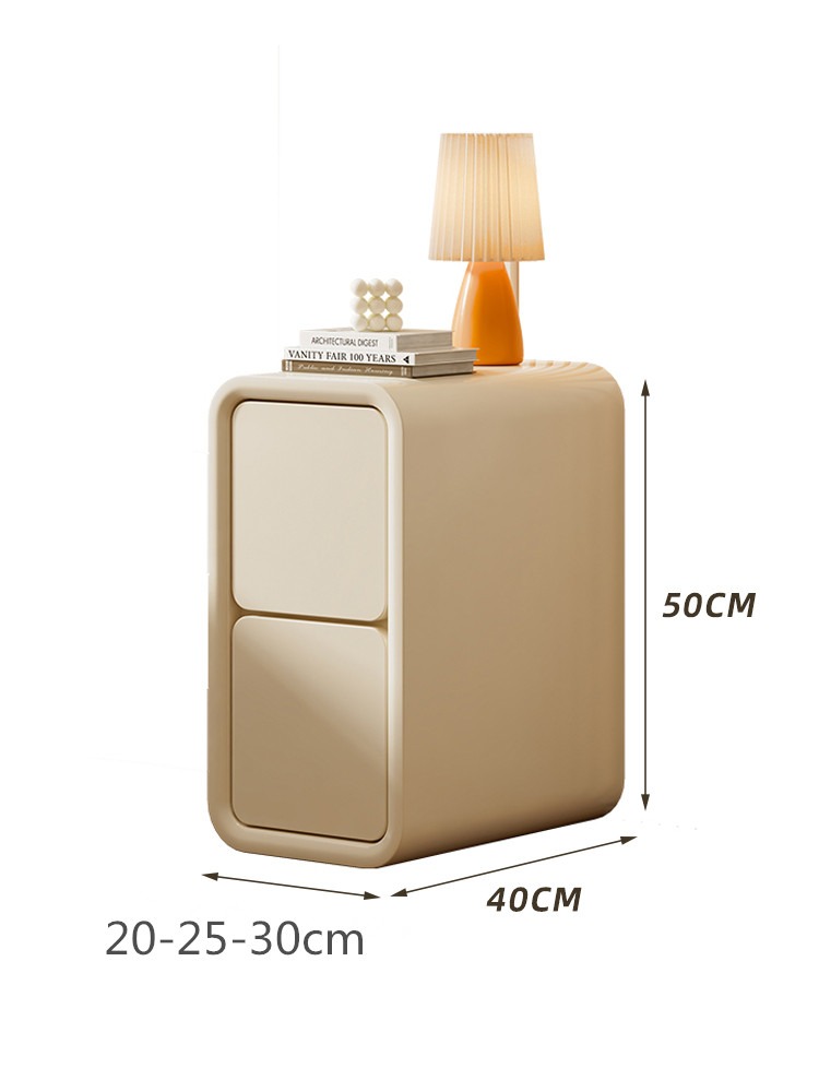 Drawer Nordic Nightstand Modern Minimalist White - Image 5