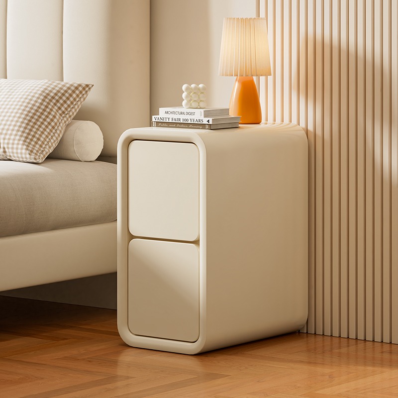 Drawer Nordic Nightstand Modern Minimalist White