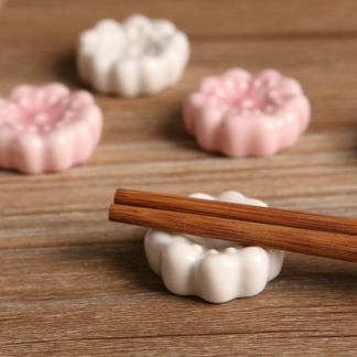 Flower Shape Ceramic Chopsticks Holder