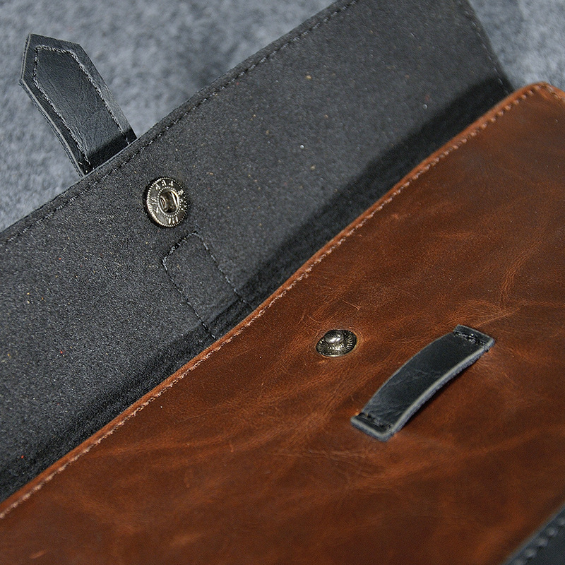 Vintage Horse Leather Men Handbag Envelope Clutch - Image 5