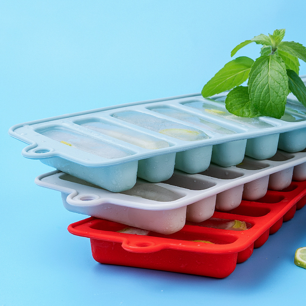 DIY New Silicone Long Strip Ice Cube Mold Tray - Image 5