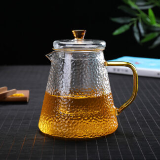 Heat-Resistant Borosilicate Glass Teapot With Filter