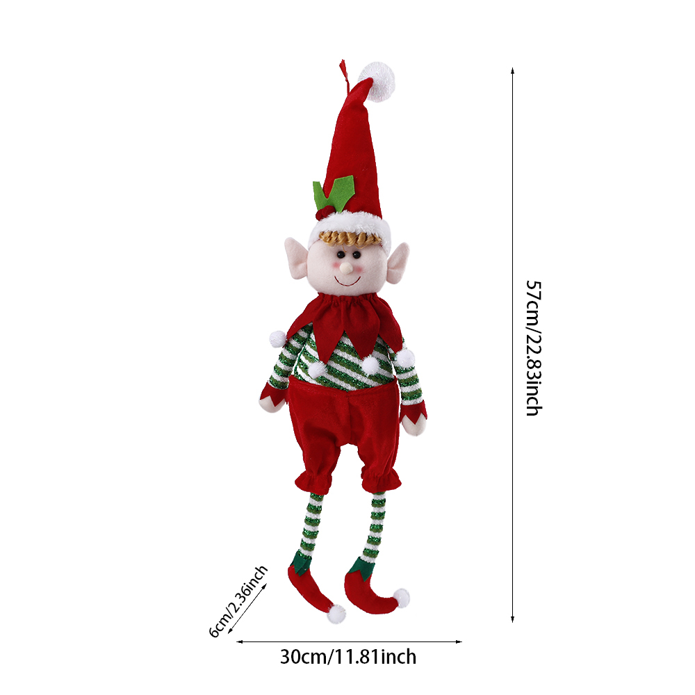 Christmas Plush Leg Elf Doll Ornaments, Set Of 2 - Image 6