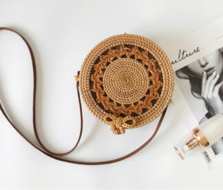Round Style Straw Handbags