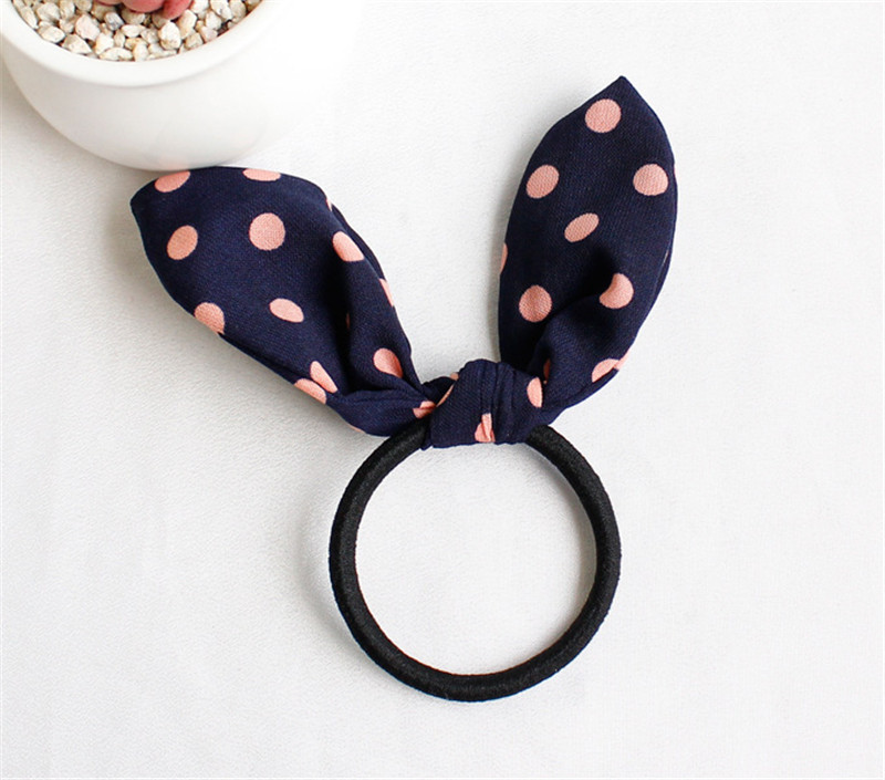 Ruoshui Woman Lovely Rabbit Ear Scrunchies - Image 10