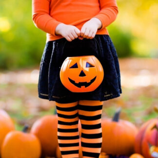 Halloween Plastic Pumpkin Lantern Children's Candy Bucket with Handle