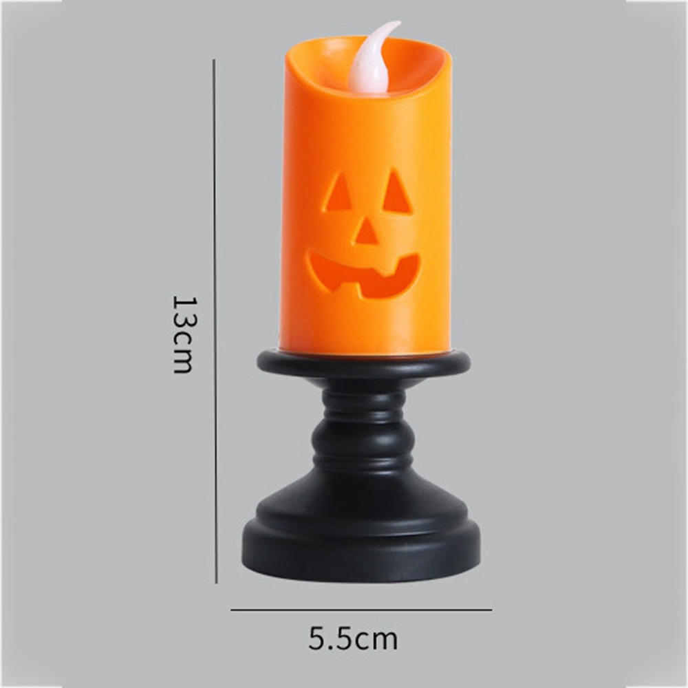 3PCS Halloween Pumpkin LED Lights Candlestick Lamp - Image 5