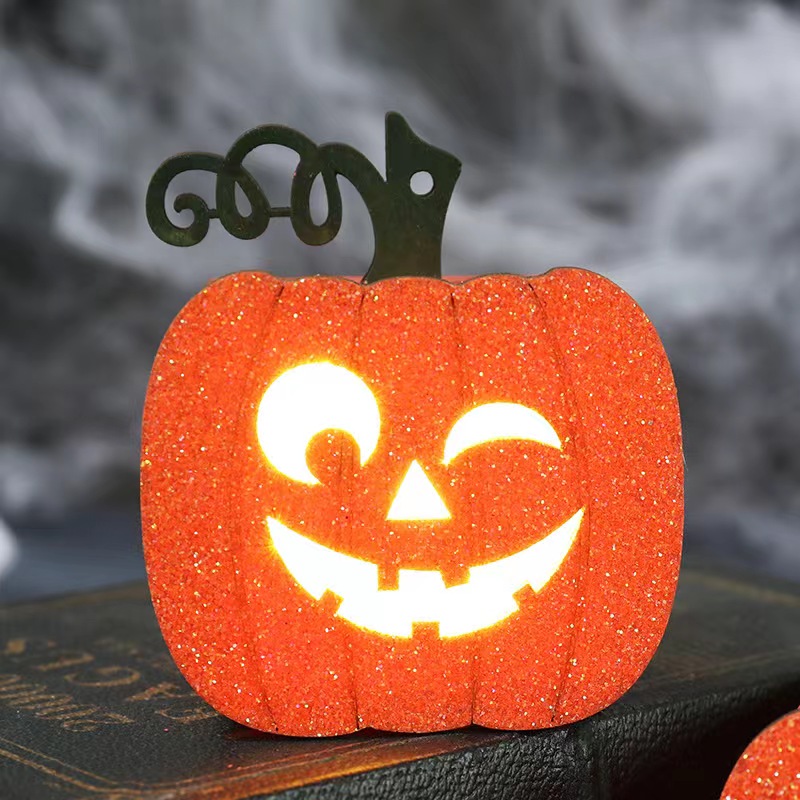 4PCS Halloween Glowing Jack-o-lantern LED Lights Home Decorations - Image 5