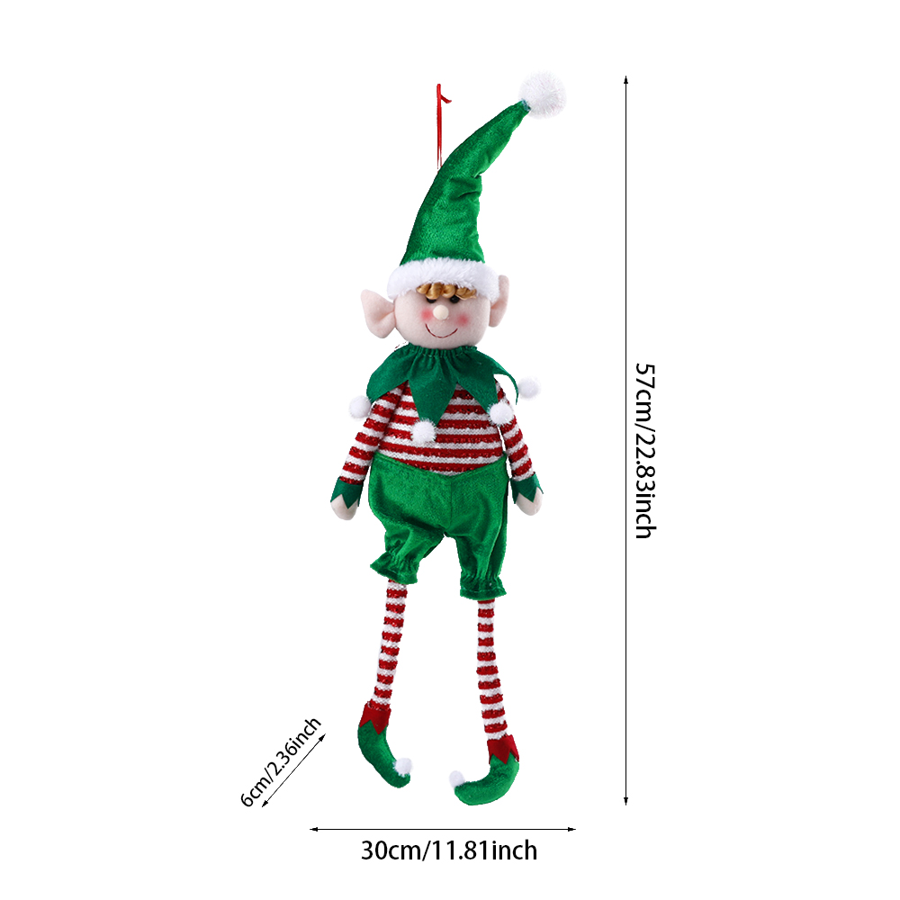 Christmas Plush Leg Elf Doll Ornaments, Set Of 2 - Image 7