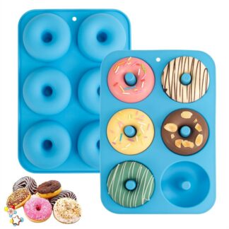 Heat Resistant Silicone Donut Mold for 6 Doughnuts