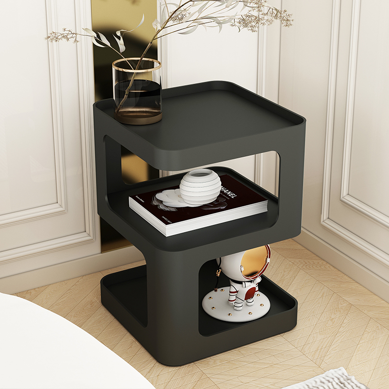 INS Nordic Modern Black Metal Coffee Side Table - Image 4