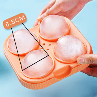 Ice Ball Maker Silicone Bottom Large 6.5cm 3D Big Round
