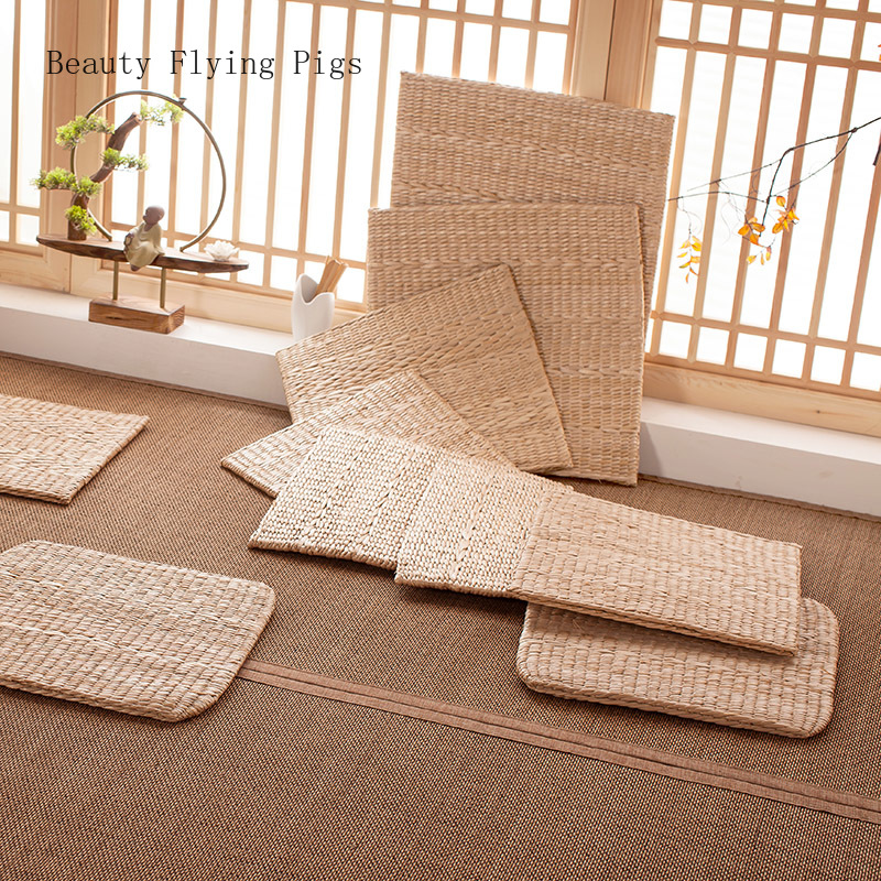 Idyllic Handmade Wind Straw Ventilation Tatami Cushion - Image 3