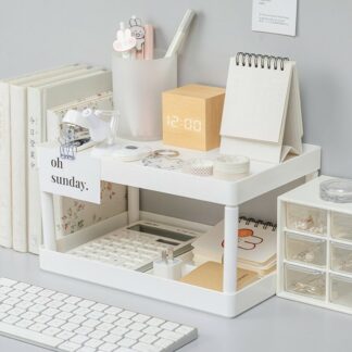 Ins Style File Shelf Stationery Organizer