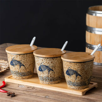 Japanese Ceramic Household Seasoning Bottle