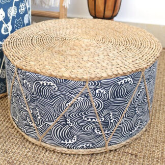Japanese Style Handmade Straw Futon Seat Stool Floor Cushion