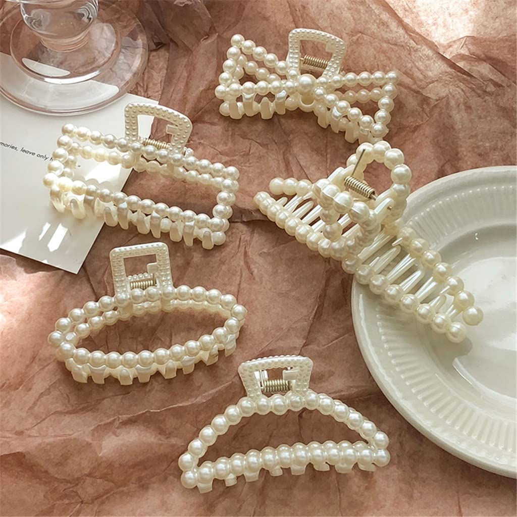 Korean Pearl Hair Claw Clips - Image 10