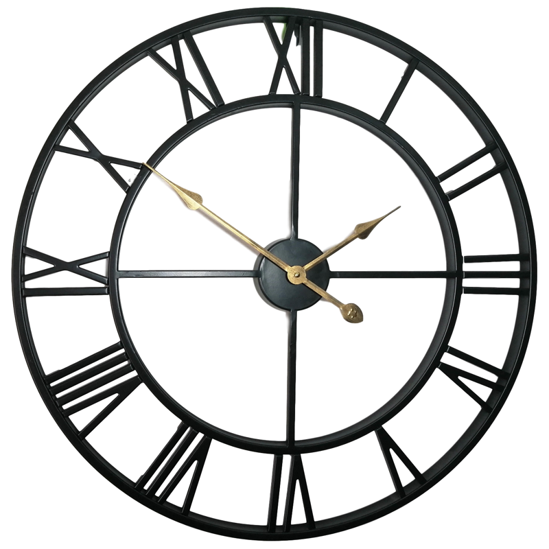 Large Metal 24" Cutout Decorative Analog Clocks - Image 5