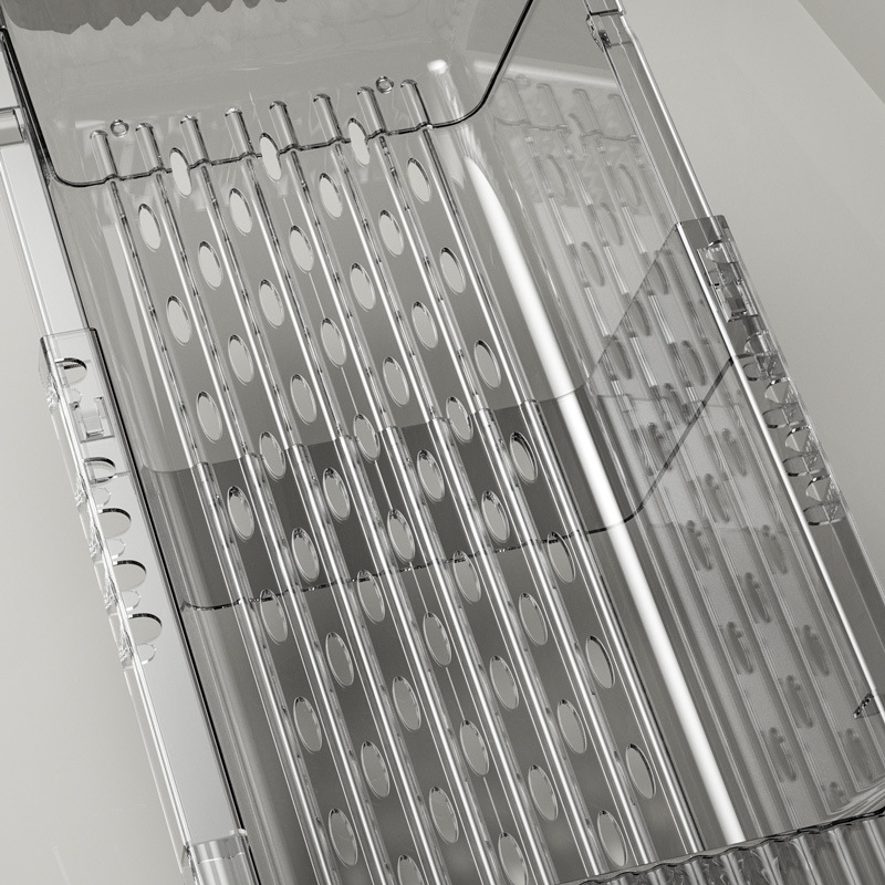 2PCS/Set Light and Luxurious Retractable Vegetable Wash and Drain Basket - Image 4