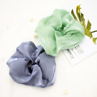 Lystrfac Solid Color Oversized Organza Scrunchie