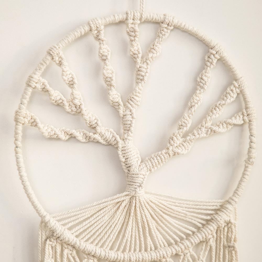 Macrame Dream Catcher Large Wall Hanging Cotton - Image 4