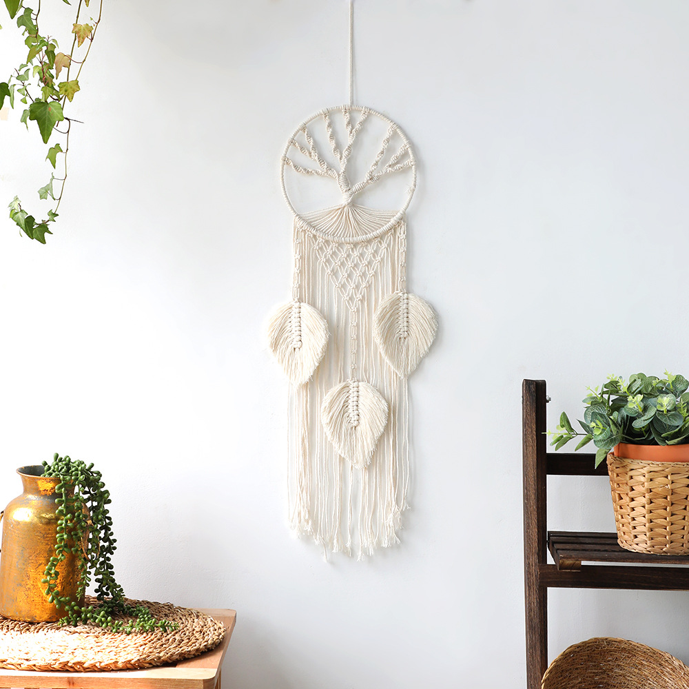 Macrame Dream Catcher Large Wall Hanging Cotton