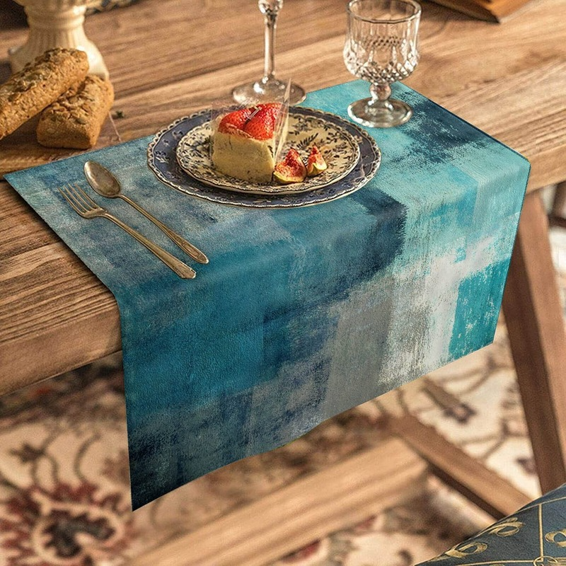 5PCS 50x50cm Modern Abstract Art Watercolor Napkins - Image 3