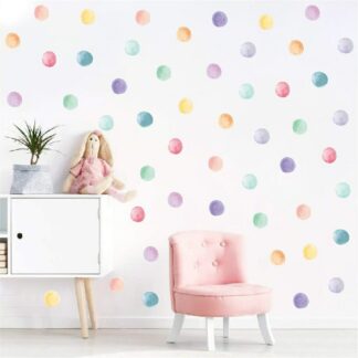 Multi-Color Dots Wall Stickers