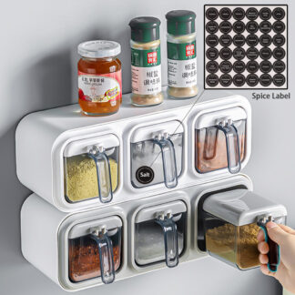 Multi-Grid Wall Hanging Spice Box