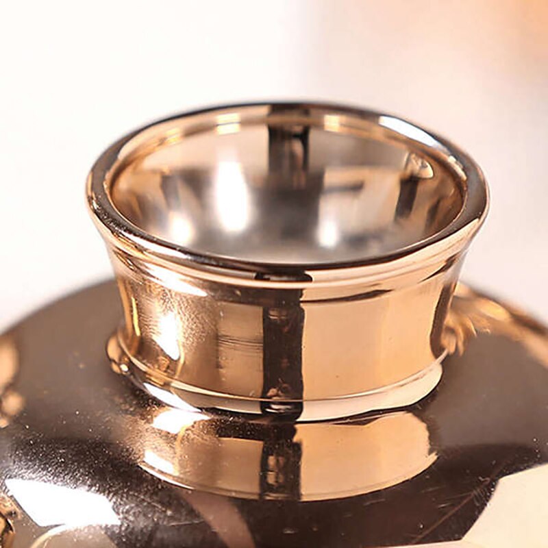 Gradient Golden Glass Nordic Electroplating Vase Set - Image 5